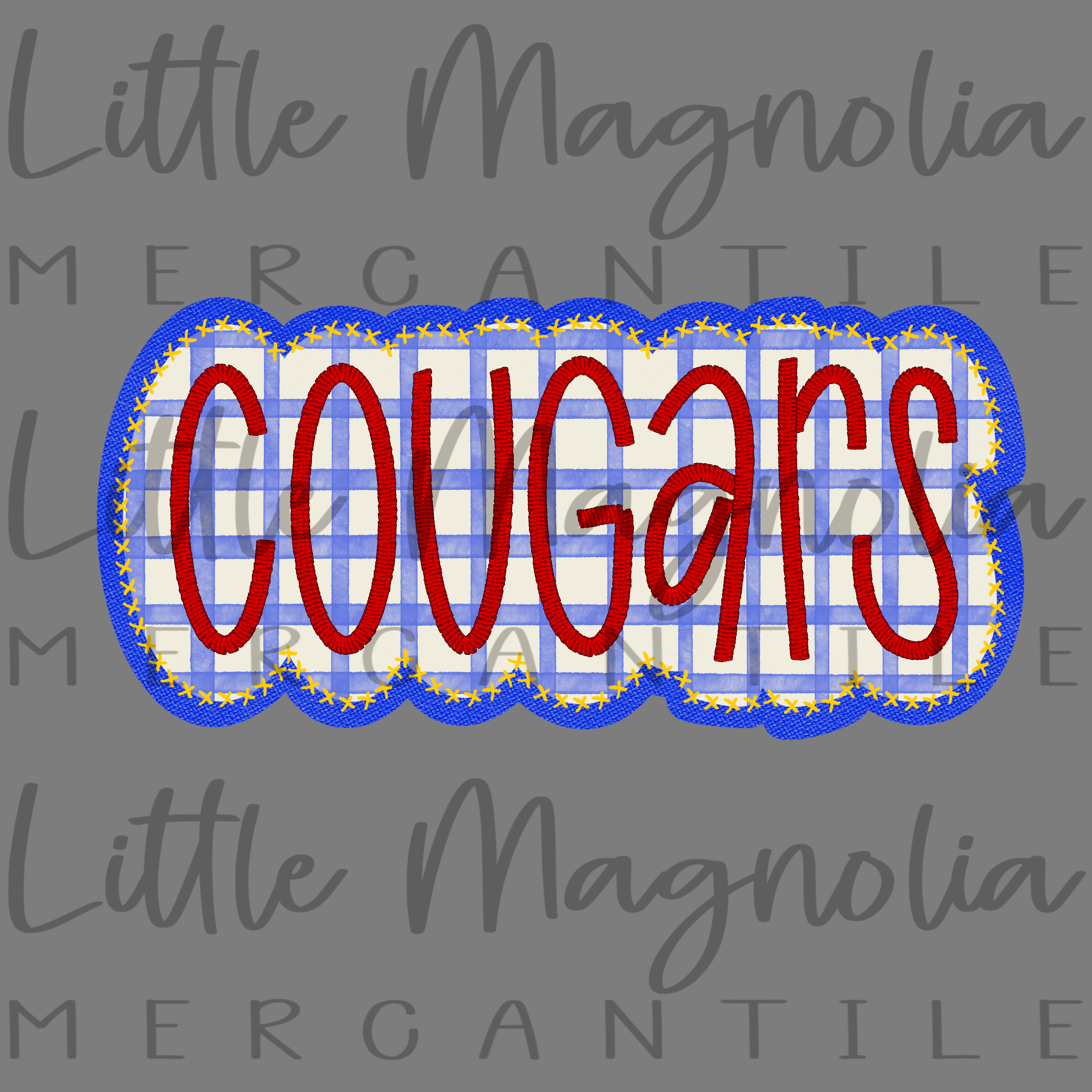 Faux Embroidery Patch DTF