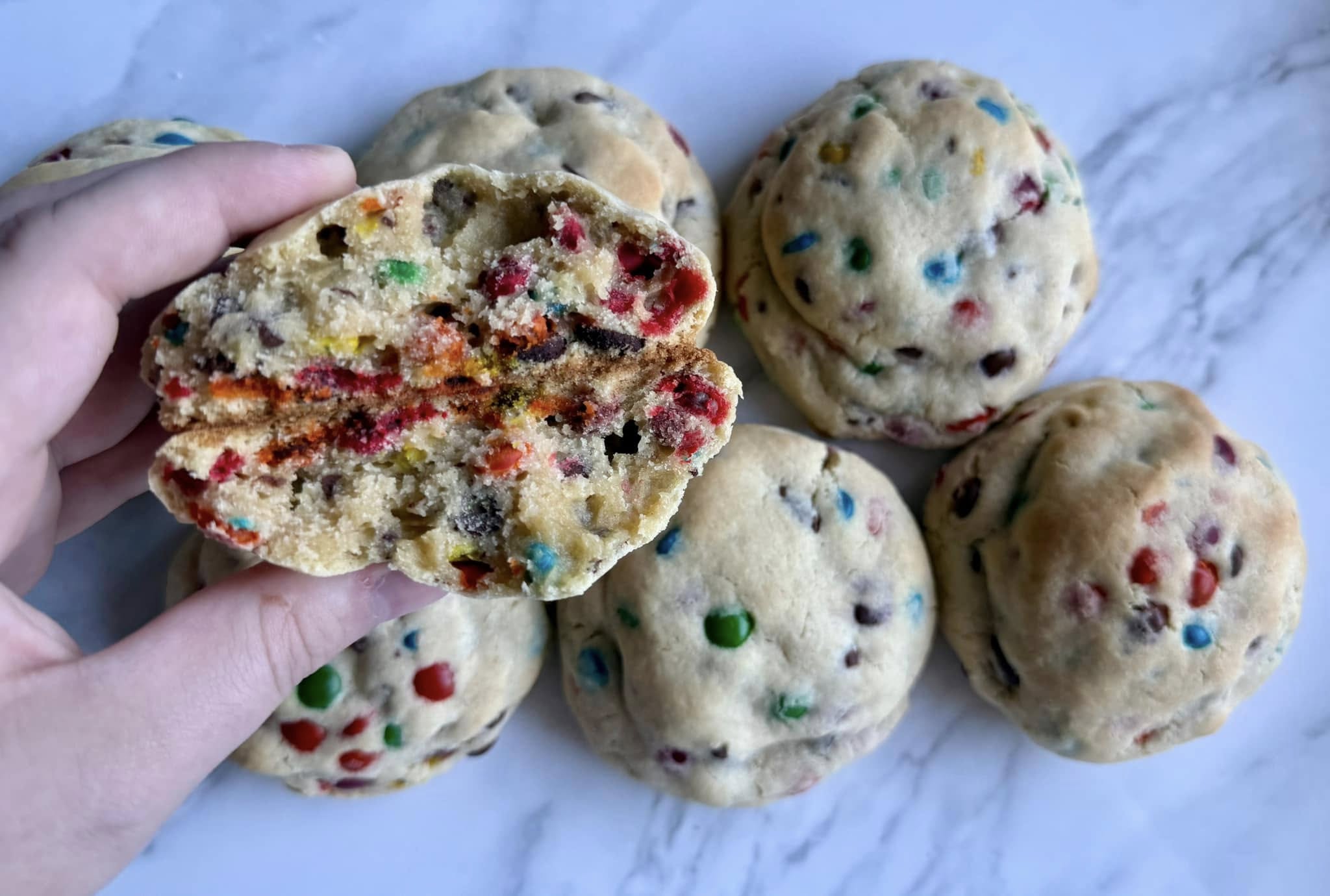 Chocolate Chip M&M Drop Cookies